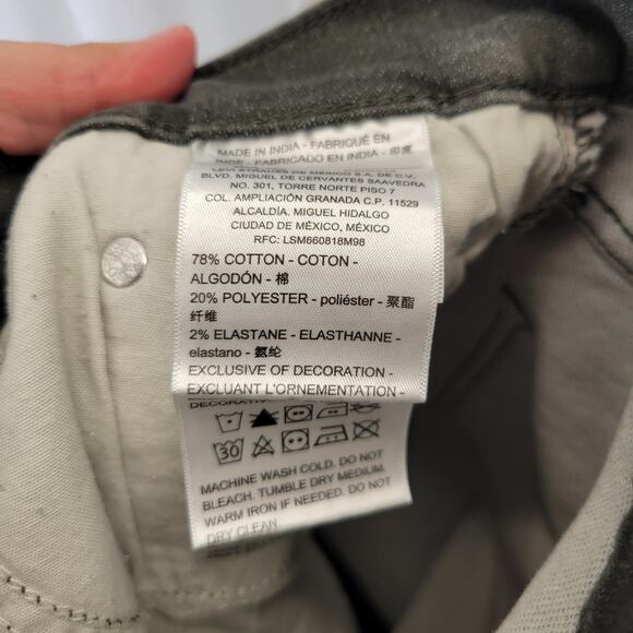 Denizen by Levi's Boys Gray/Green 215 Slim Jeans, W28, L30 - Picture 8 of 10